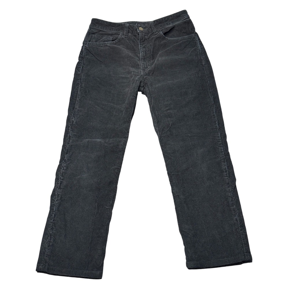 American Apparel Mens 31 Charcoal Gray Corduroy Straight Leg Pants RSACD400G USA